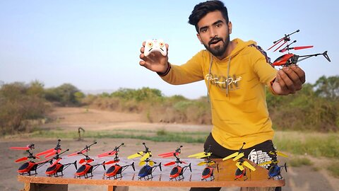 Can We Fly 10 RC Helicopter With One Remote | कमाल हो गया | 10x Giveaway