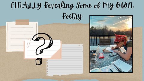 Revealing My OWN Poetry?! - YouTube Short!