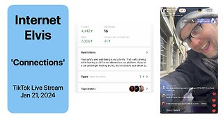 Internet Elvis TikTok Live Stream 'Connections' Jan 21, 2024 #busking on #guitar in #toronto