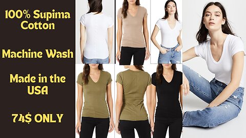 Affordable Luxury: Enza Costa T-Shirt for Only $74 on Amazon!