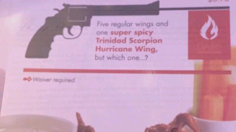Trinidad Scorpion pepper wing challenge