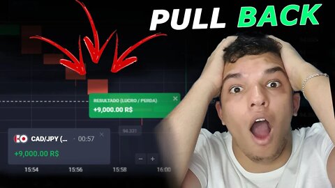 [EXPLICADO] O que é e Como Operar PULLBACK nas Opções Binárias 🔥Operando R$9000 em Pullback (M1, M5)