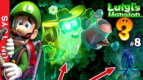 Luigi's Mansion 3 #8 - Uma Planta Carnívora GIGANTE e um Jardineiro FANTASMA atrapalhando o Luigi!😱