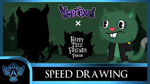 Speed Drawing: Happy Tree Friends Fanon - Major Motoko | Mobebuds Style