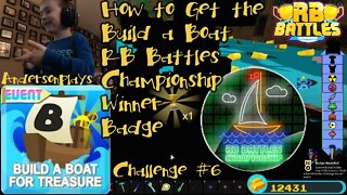 AndersonPlays Roblox - How to Get the Build a Boat RB Battles Challenge Winner Badge (RB Battles)
