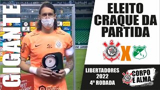 Cássio comenta troféu Craque da Partida - Deportivo Cali x Corinthians