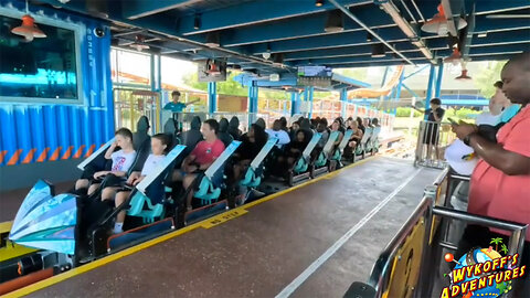 Ice Breaker Roller Coaster at SeaWorld Orlando