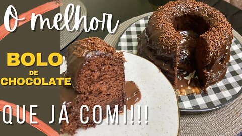 O MELHOR BOLO DE CHOCOLATE QUE JÁ COMI!!!! | RECEITA | #BolodeChocolate #MaisComida