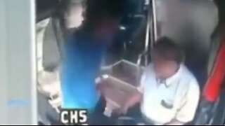 Bus driver defends himself after being attacked