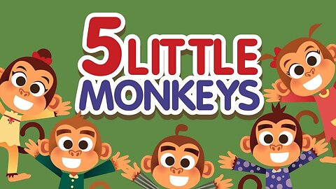 Five Little Monkeys Jumping On The Bed with Lyrics