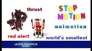 🎬 Thrust & Red Alert Worlds Smallest Transformers Stop Motion Animation