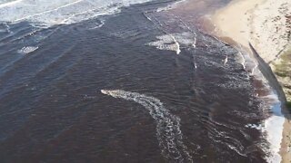 Boat from the Mallacoota Mouth to the foreshore park, RAW footage