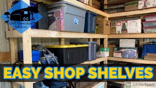 DIY Shop Shelves | EASY Weekend Project