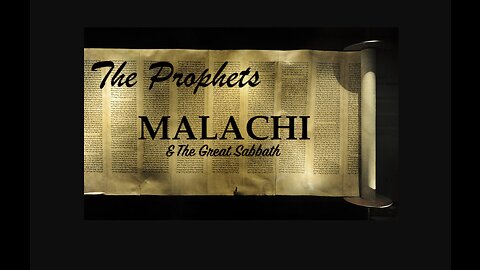 Malachi and the Great Sabbath