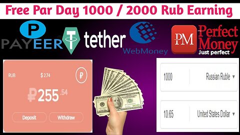 Free Russian Earning Website | Par Day 1000 / 2000 Rub Earn | Make money onlin
