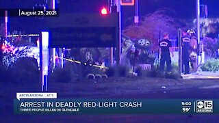 Arrest in deadly red-light crash
