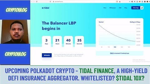 Upcoming Polkadot Crypto - Tidal Finance, A DEFI Insurance Aggregator. Whitelisted? $TIDAL 10X?