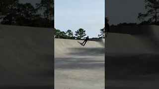 Skating a Tailslide.