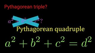 Introduction to Pythagorean quadruple