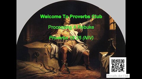 Processing A Rebuke - Proverbs 19:25