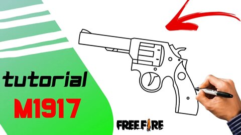 Como Desenhar a Arma M1917 do Free Fire