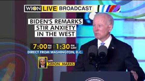 WION Live Broadcast: How Biden's unscripted remarks could impact the war | From Washington, DC