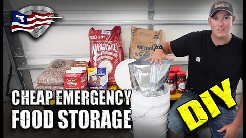 CHEAP DIY Emergency Long Term Food Storage!