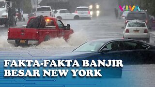 Potret New York 'Tenggelam' Oleh Banjir Dahsyat