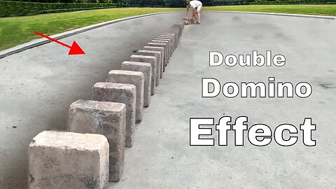 Double Domino Effect With 30 Huge Bricks-How Does it Work?