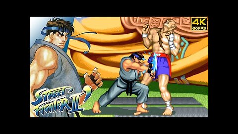 Street Fighter II- Champion Edition - Ryu (Arcade - 1992) 4K 60FPS