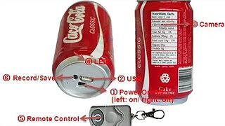 Spy Coca-Cola camera and other spy objects recorders do exist..Idaho4 Surveillance.