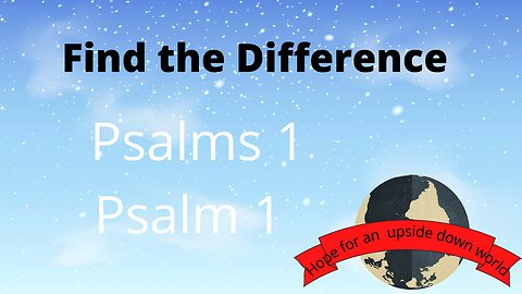 Find the Difference Bible Puzzle Psalms 1