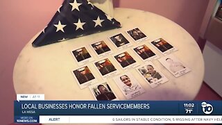 Local businesses honor servicemembers killed in Afghanistan