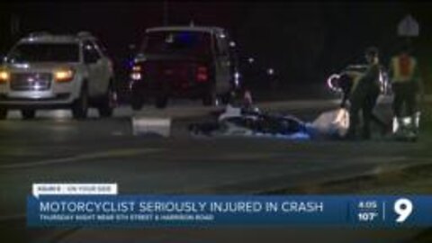 Motorcyclist critically injured in Thursday night Harrison wreck