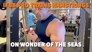 Royal Caribbean Wonder of the Seas Gym - LEG DAY (HAMSTRING FOCUSED) with IFBB Pro Day 2