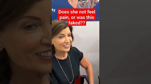 Kathy Hochul takes latest booster shot. Footage is very suspect. #kathyhochul #joebiden 🇺🇸