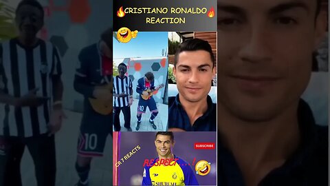 RONALDO REACTION VIDEO 😂😂😂 #shorts #ronaldo #football #messi #nymar #new #soccer