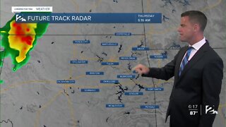 Isolated Storms Thursday