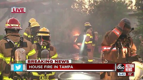 Several units on scene of structure fire in Tampa