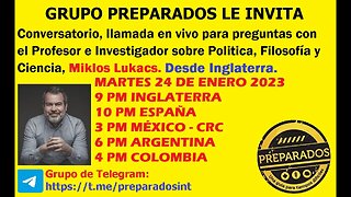 PROXIMAMENTE Conversatorio MIKLOS LIKACS ENE 24