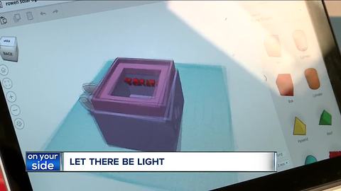 Fourth-graders at Laurel School in Shaker Heights design light box for students in Zimbabwe