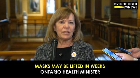 Masks May Be Lifted in Weeks Say Ontario Health Minister