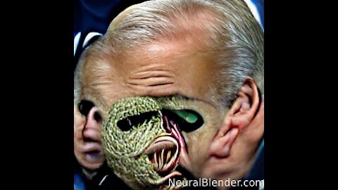 Demon under Joe Biden’s mask. CREEPY!