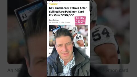 NFL Linebacker Sells $650,000 Pokémon Then Retires