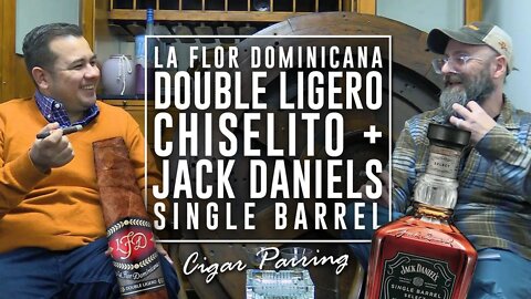 La Flor Dominicana Double Ligero Chiselito & Jack Daniels Single Barrel Select | Cigar Pairing