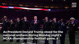 Trump Stands for National Anthem, But Athlete Has Meltdown