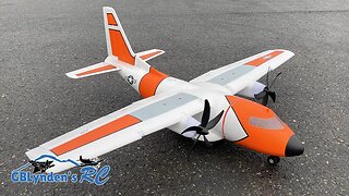 Second Flight With Updated CG On The E-flite EC-1500 Twin 1.5m BNF Basic Cargo Plane