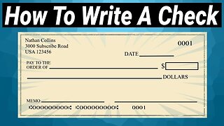 How To Write A Check To Someone!