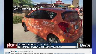 Spring Valley High School student wins new car