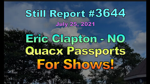 Eric Clapton - No Quacx Passports For Shows, 3644